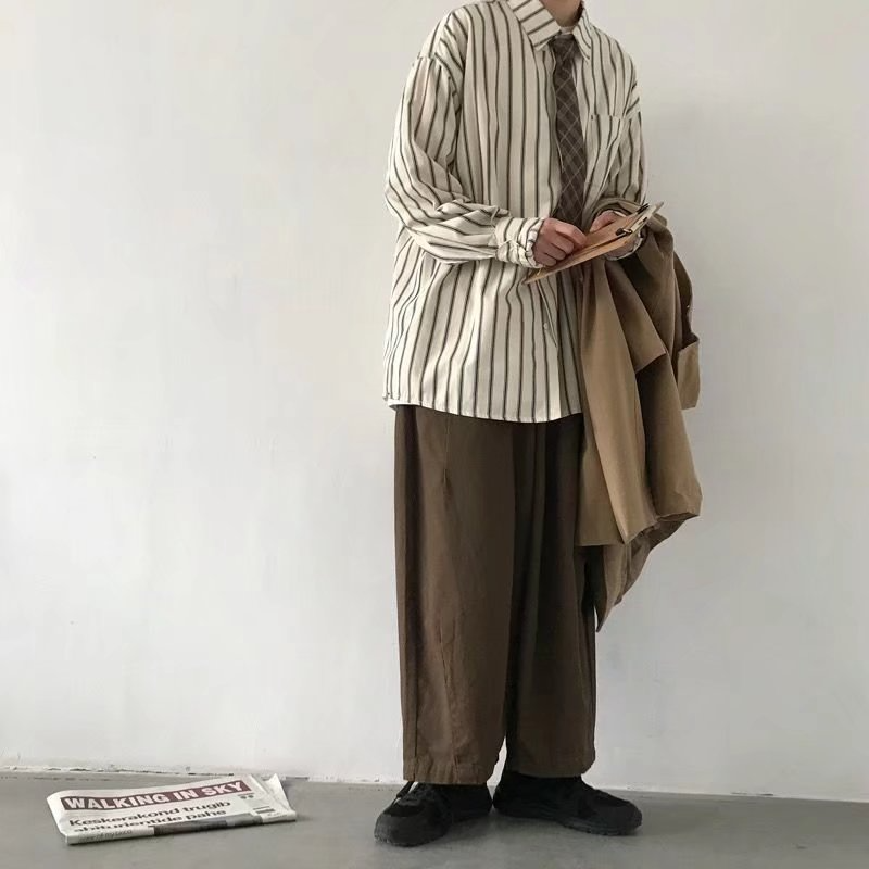 Vintage Stripe Loose Fit Shirt