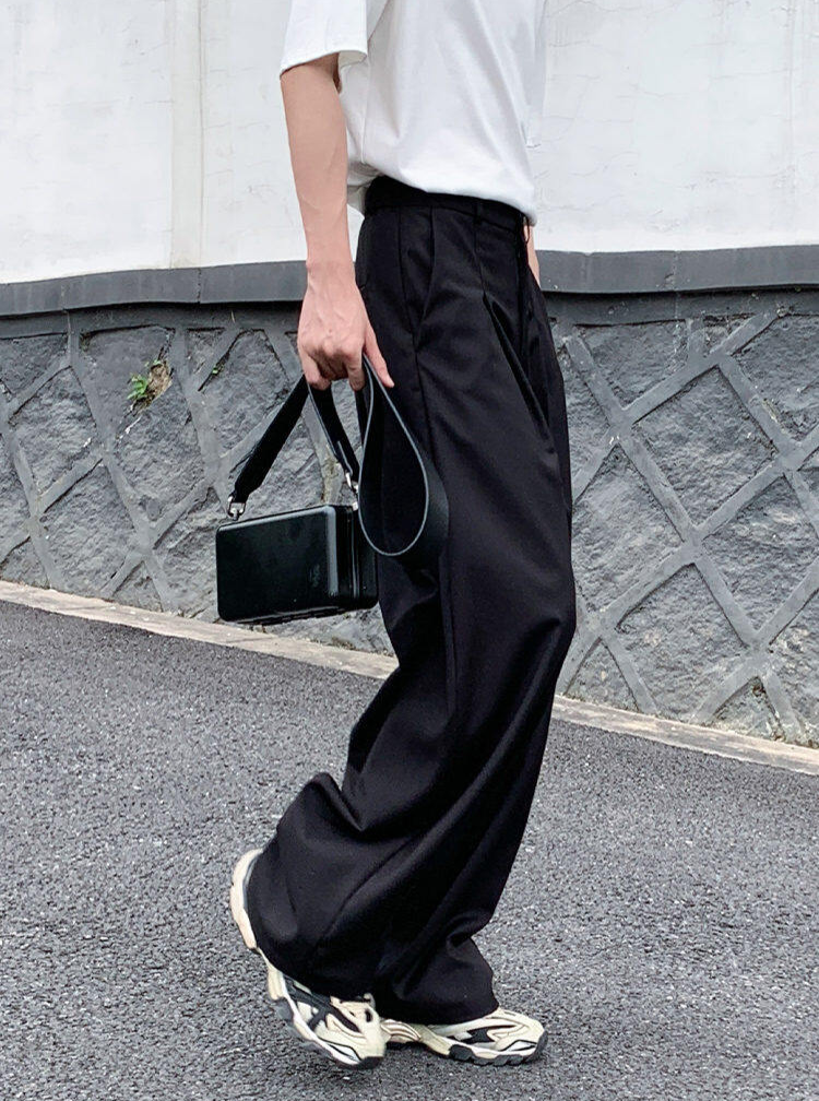 Wide Tuck Slacks