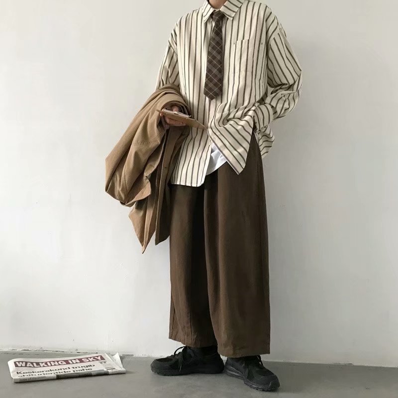 Vintage Stripe Loose Fit Shirt