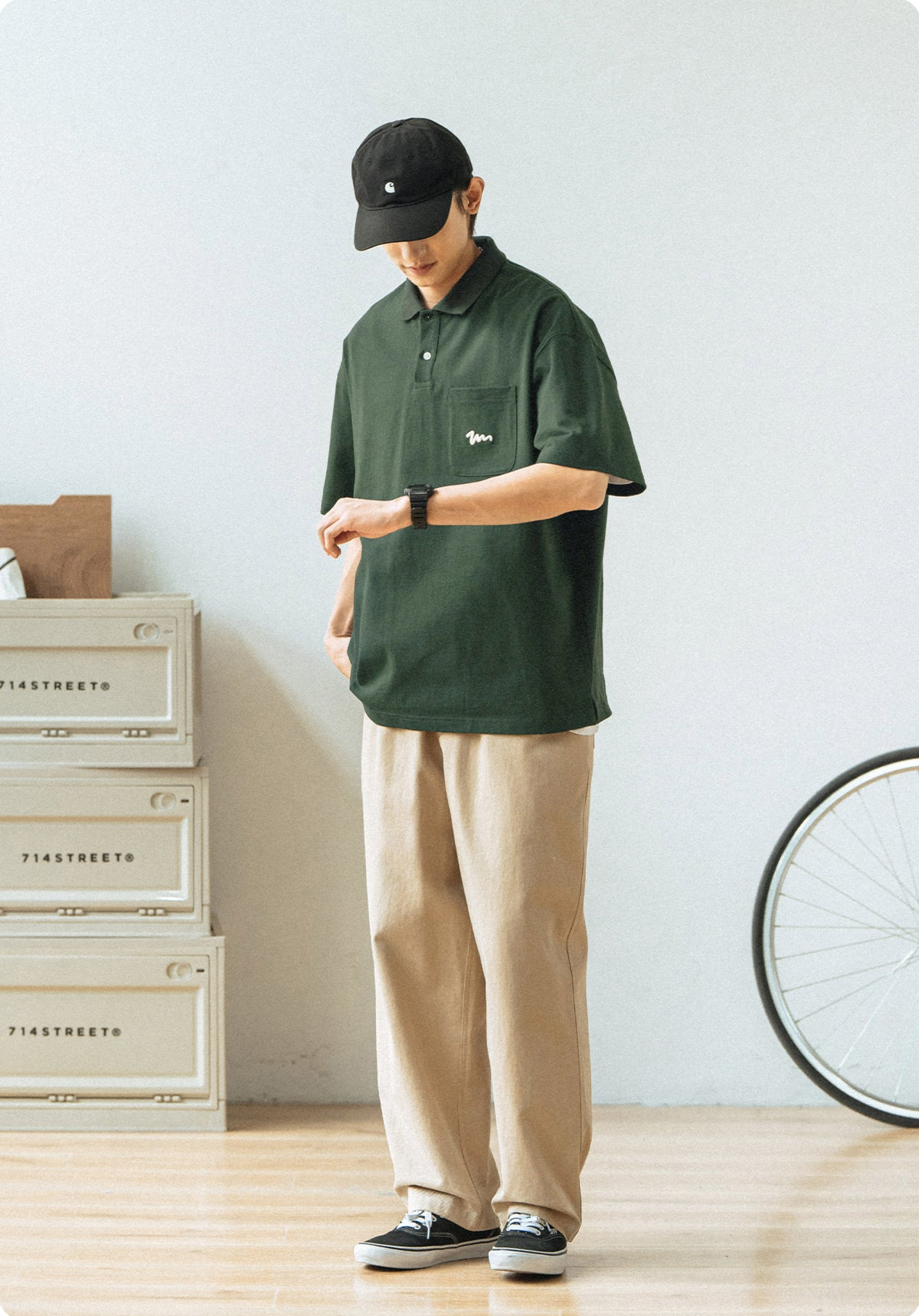 Embroidered Pocket Polo Shirt